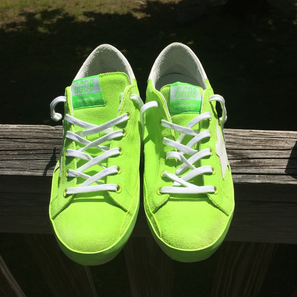 Golden Goose Superstar Sneaker Fluo Green/White 38 - Picture 5 of 9